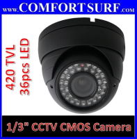 New BOSSAN CCTV Dome Camera 1/3' IR Infrared Color 420TVL 36pcs LED